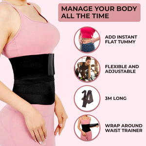 Wrap Tummy Waist Trainer For Instant Belly Fat Trim - Tolicious