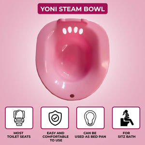 Combo of  1 Best Yoni Steam Seat Bowl Chair And 1 V Yoni Herbs Steaming Tea
