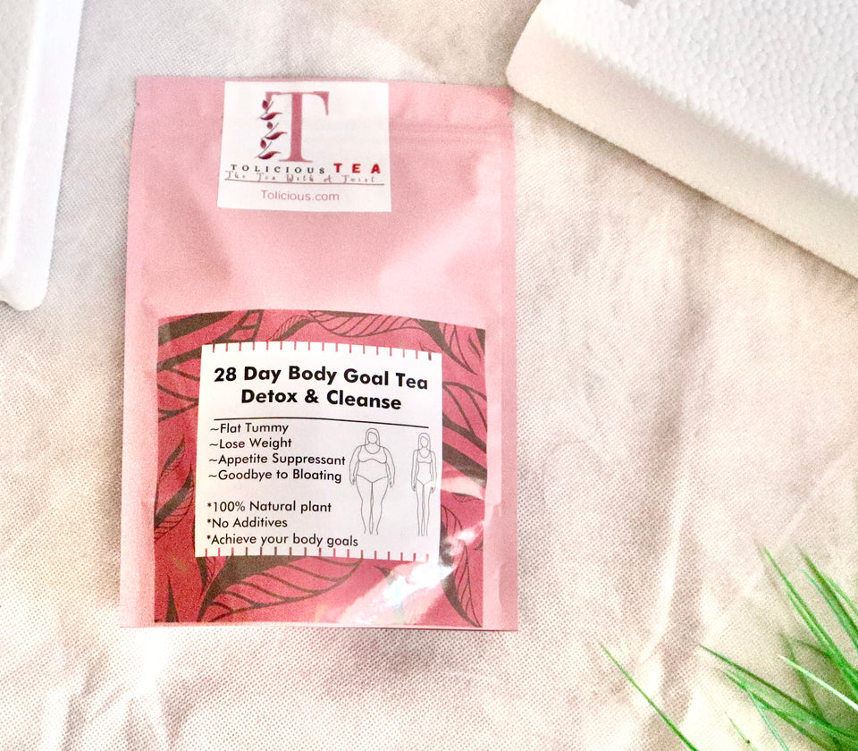 14 Days Pack Non-Laxative Body Goal Tea For Detox &amp; Cleanse With Weight Loss Effect